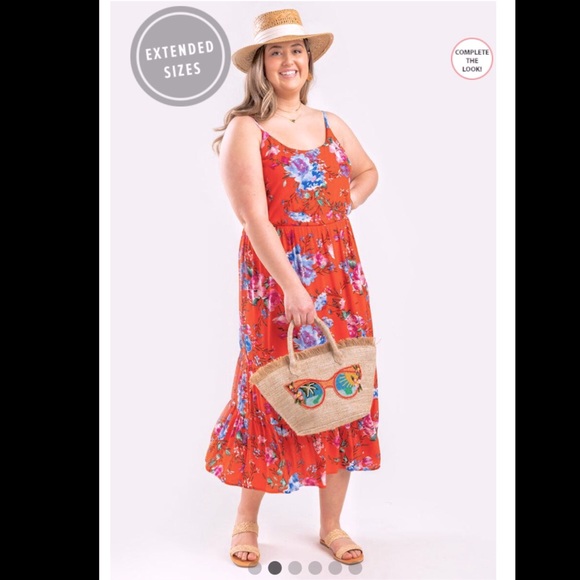 Francesca’s maxi dress perfect for summertime size 1x - Picture 2 of 9